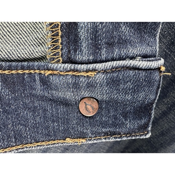 Lucky Brand Jeans Men 34x32 Blue 363 Straight Classic Dark Wash Stretch Denim - Picture 11 of 16